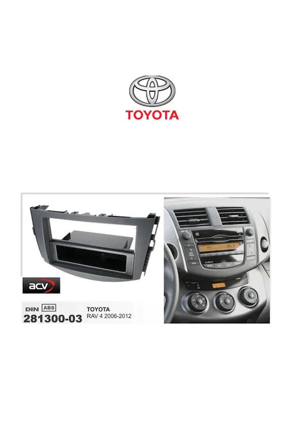 Toyota RAV 4 Uyumlu Teyp Çerçevesi -96-