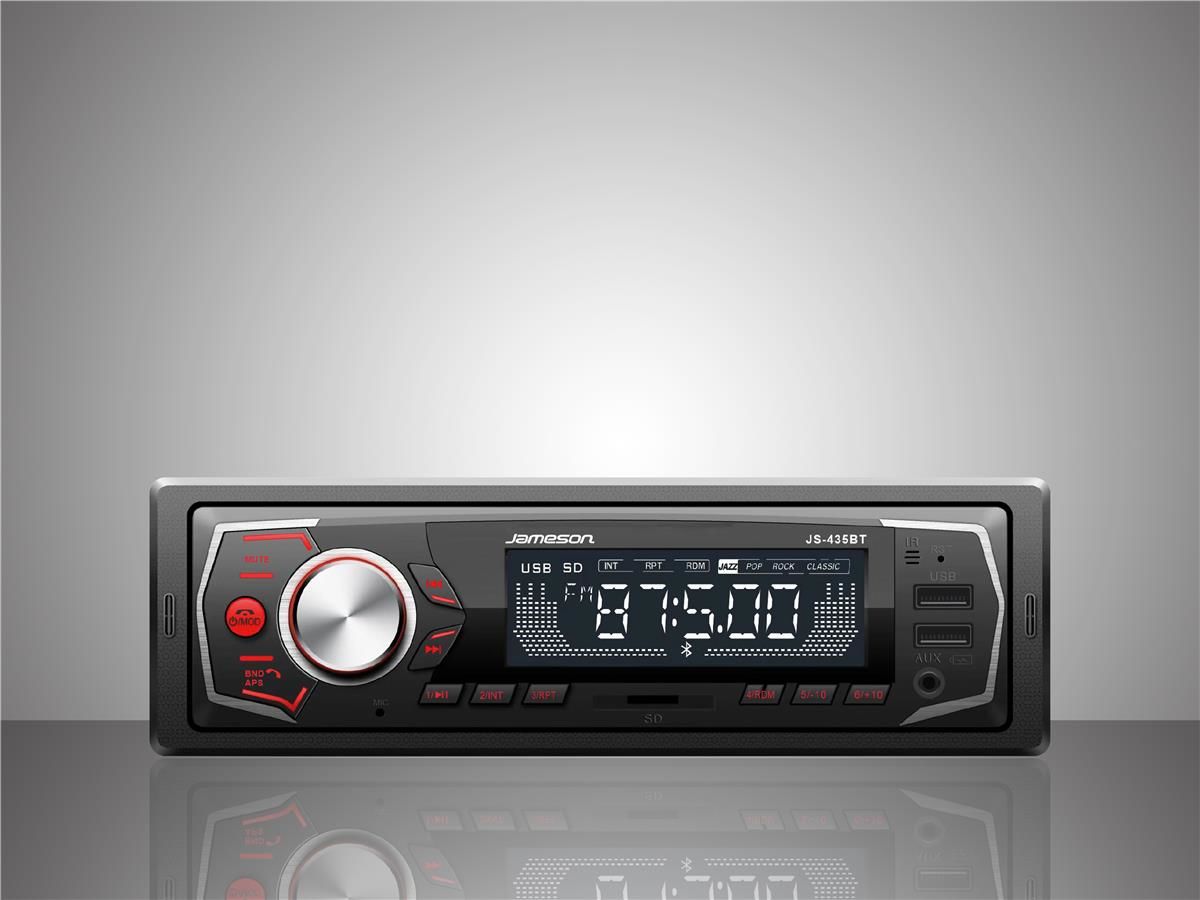 Jameson JS-435BT Bluetoothlu Çift USBli Hafıza Kartlı Oto Teyp