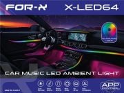 For-X X-LED64 64 Renkli Araç İç Ambiyans