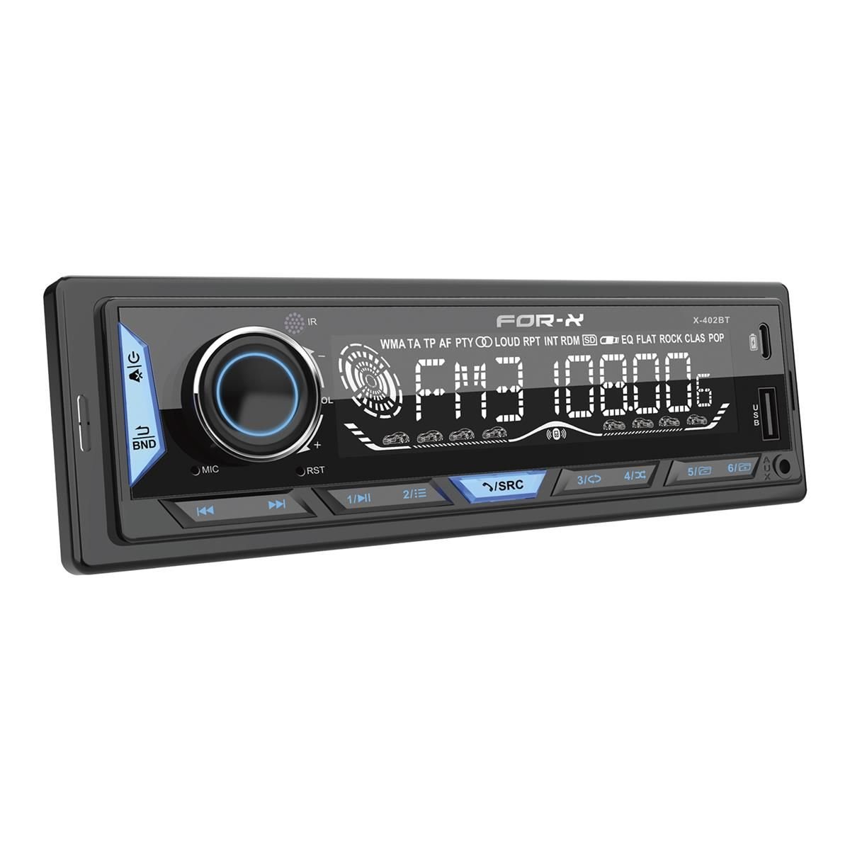 For-X X-402BT Bluetoothlu Çift USBli Hafıza Kartlı Oto Teyp