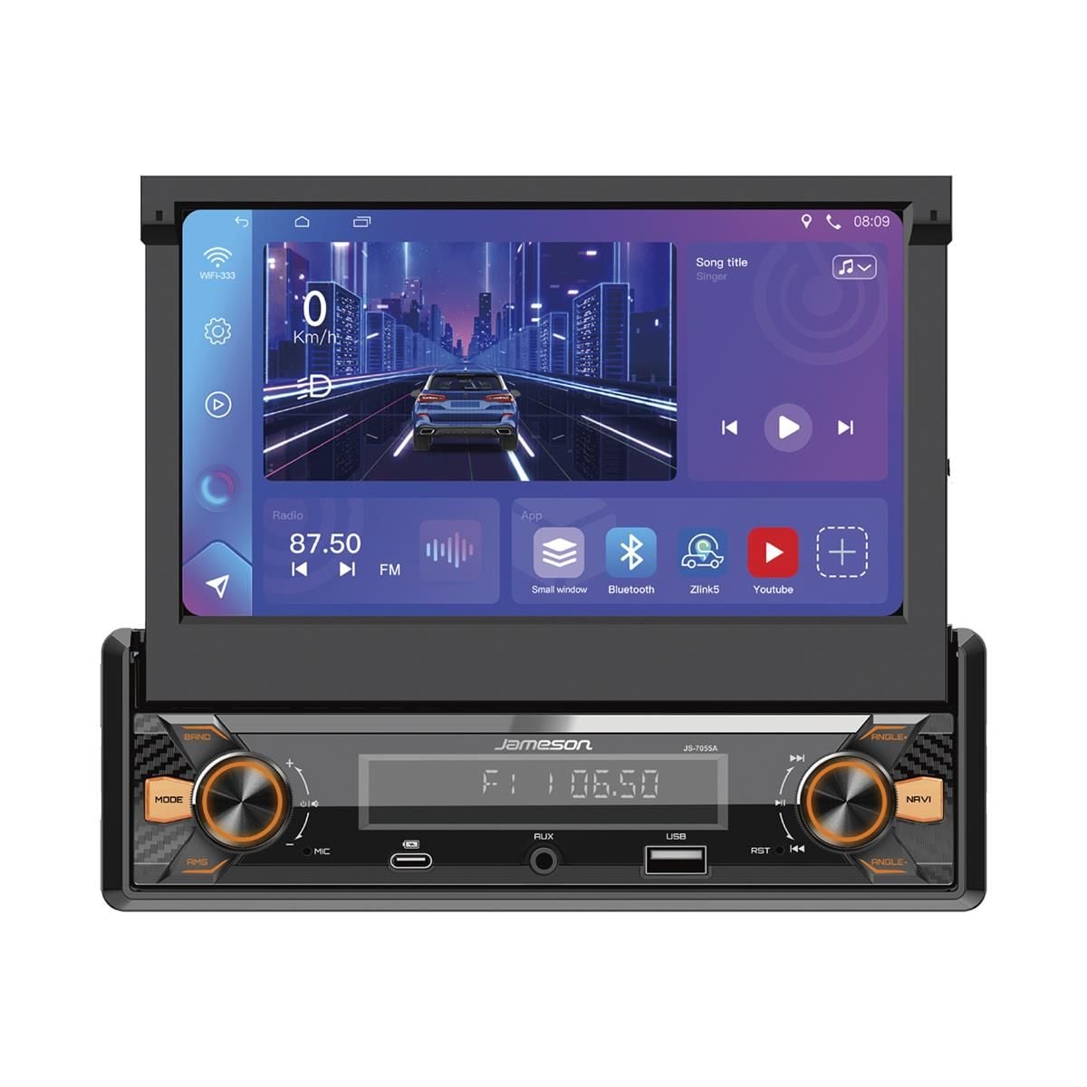 Jameson JS-7055A Bluetoothlu Android in-dash Oto Teyp