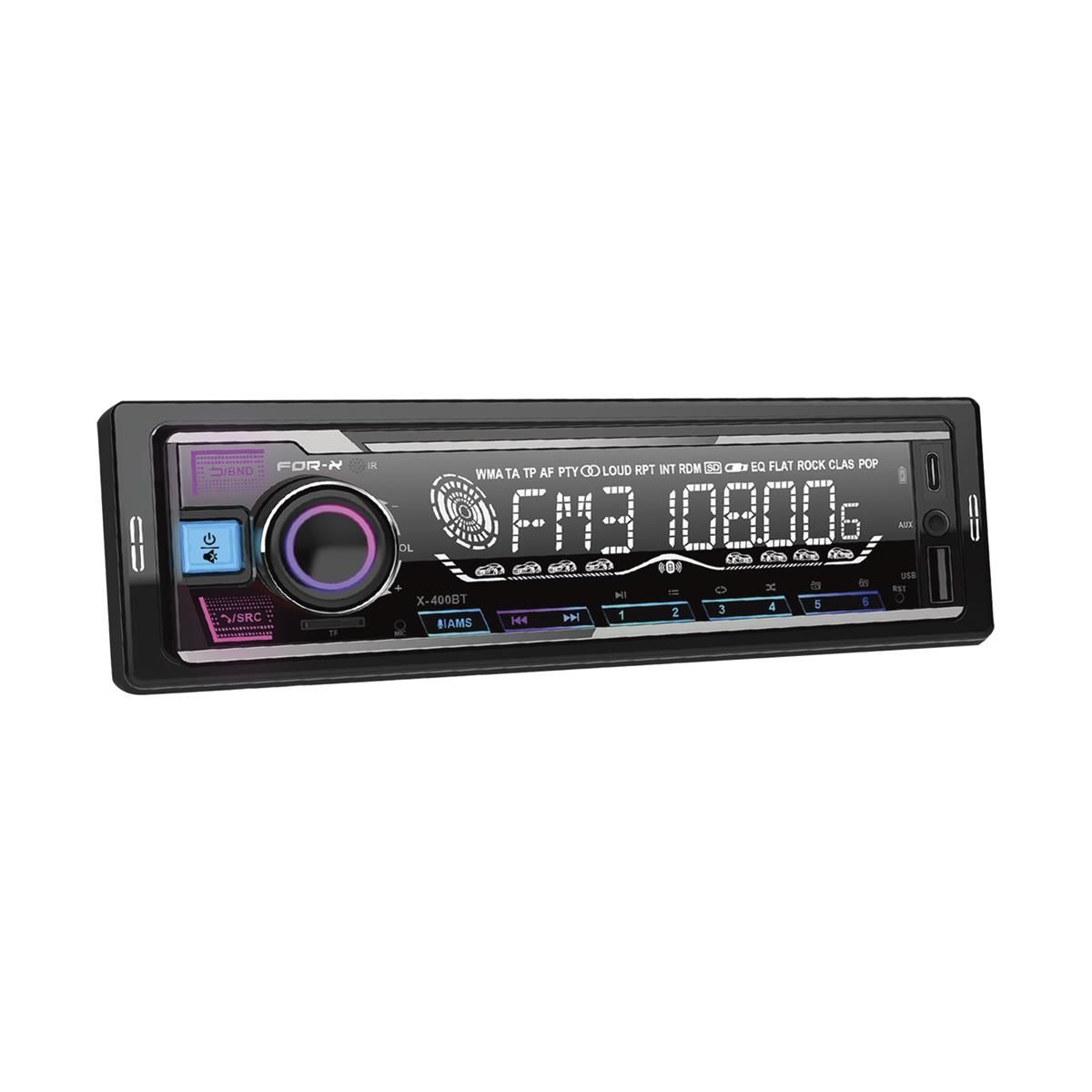 For-X X-400BT Bluetoothlu Çift USBli Hafıza Kartlı Oto Teyp