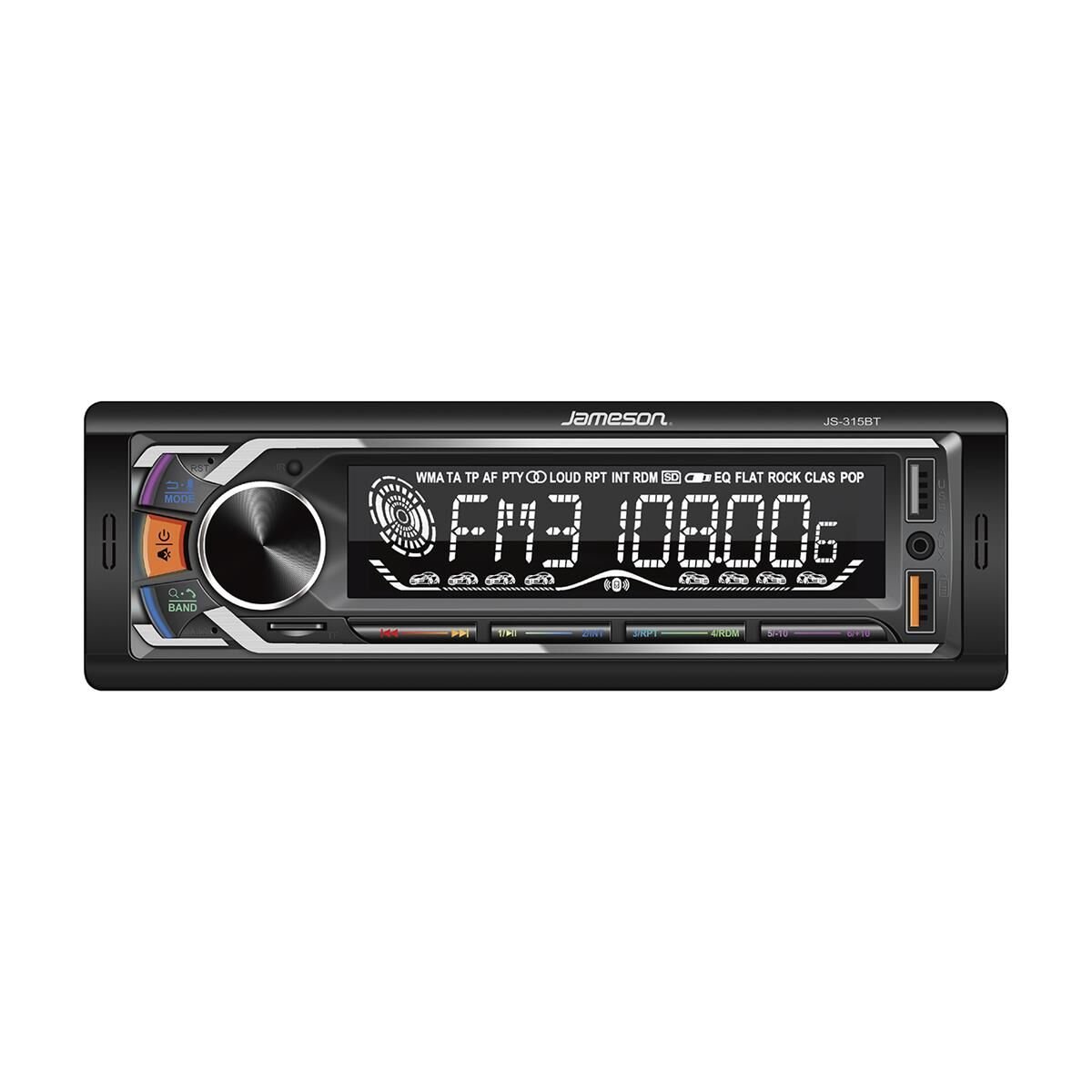 Jameson JS-315BT Bluetoothlu Çift USBli Hafıza Kartlı Oto Teyp
