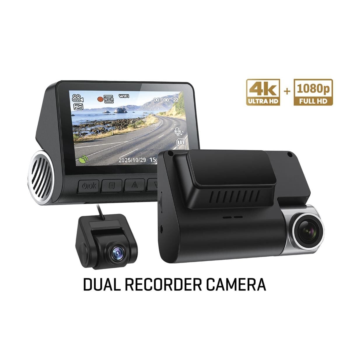 For-X X-30DVR Araç Ön ve Arka İkili Video Kayıt Kamerası