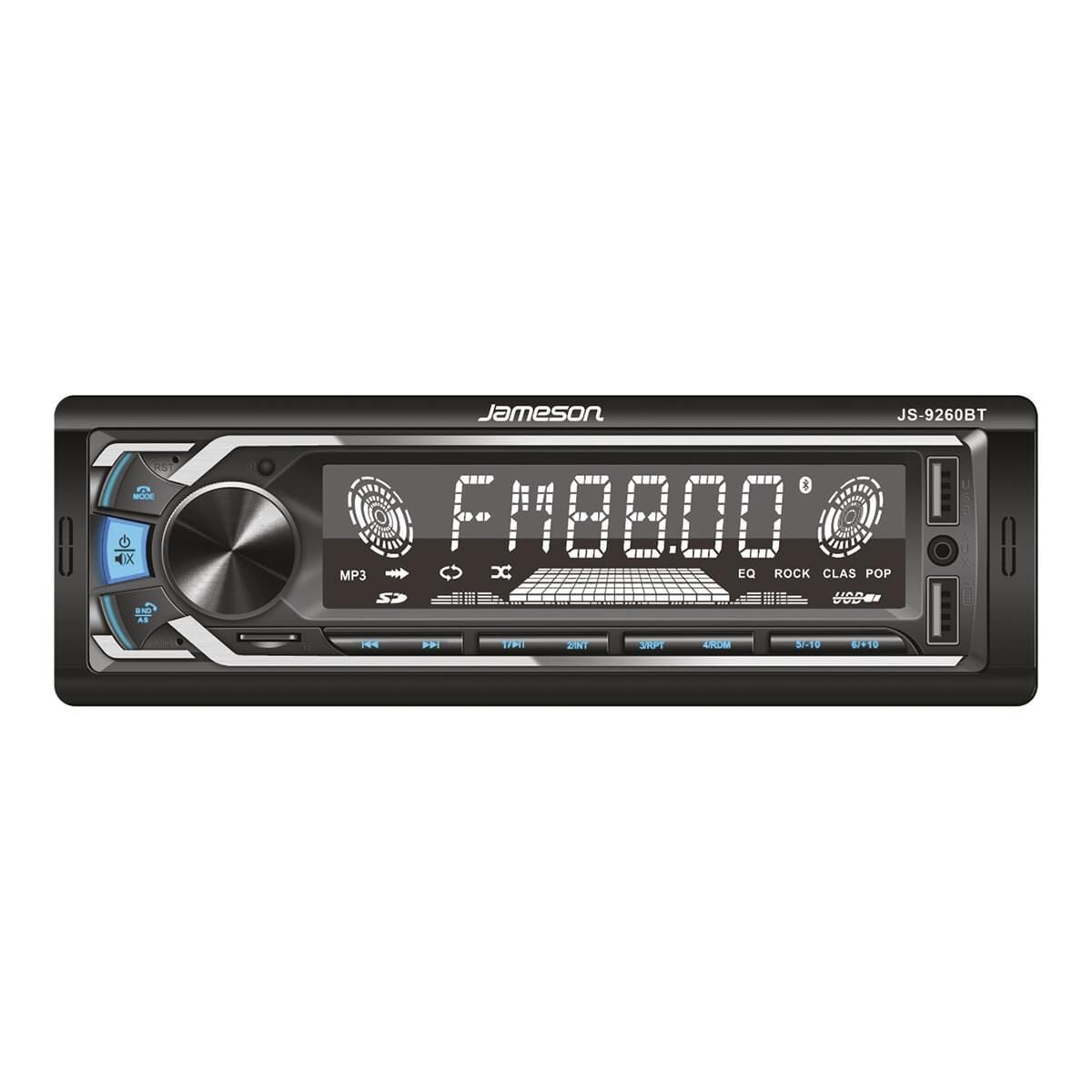 Jameson JS-9260BT Bluetoothlu Çift USBli Hafıza Kartlı Oto Teyp