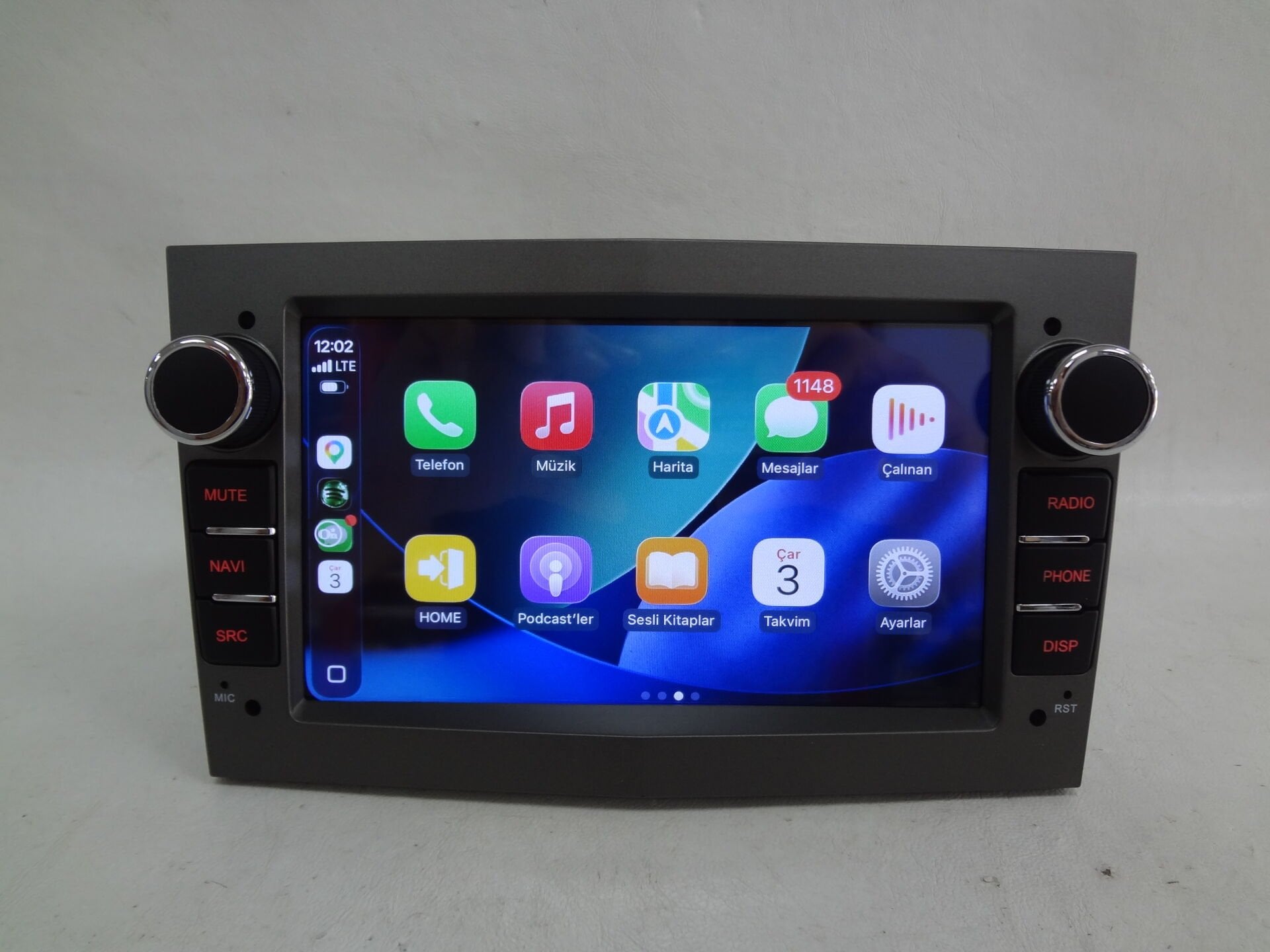 Opel Uyumlu 7 inç Android 14 CarPlay Android Auto Multimedya 4+64 -Füme- Cadence G135
