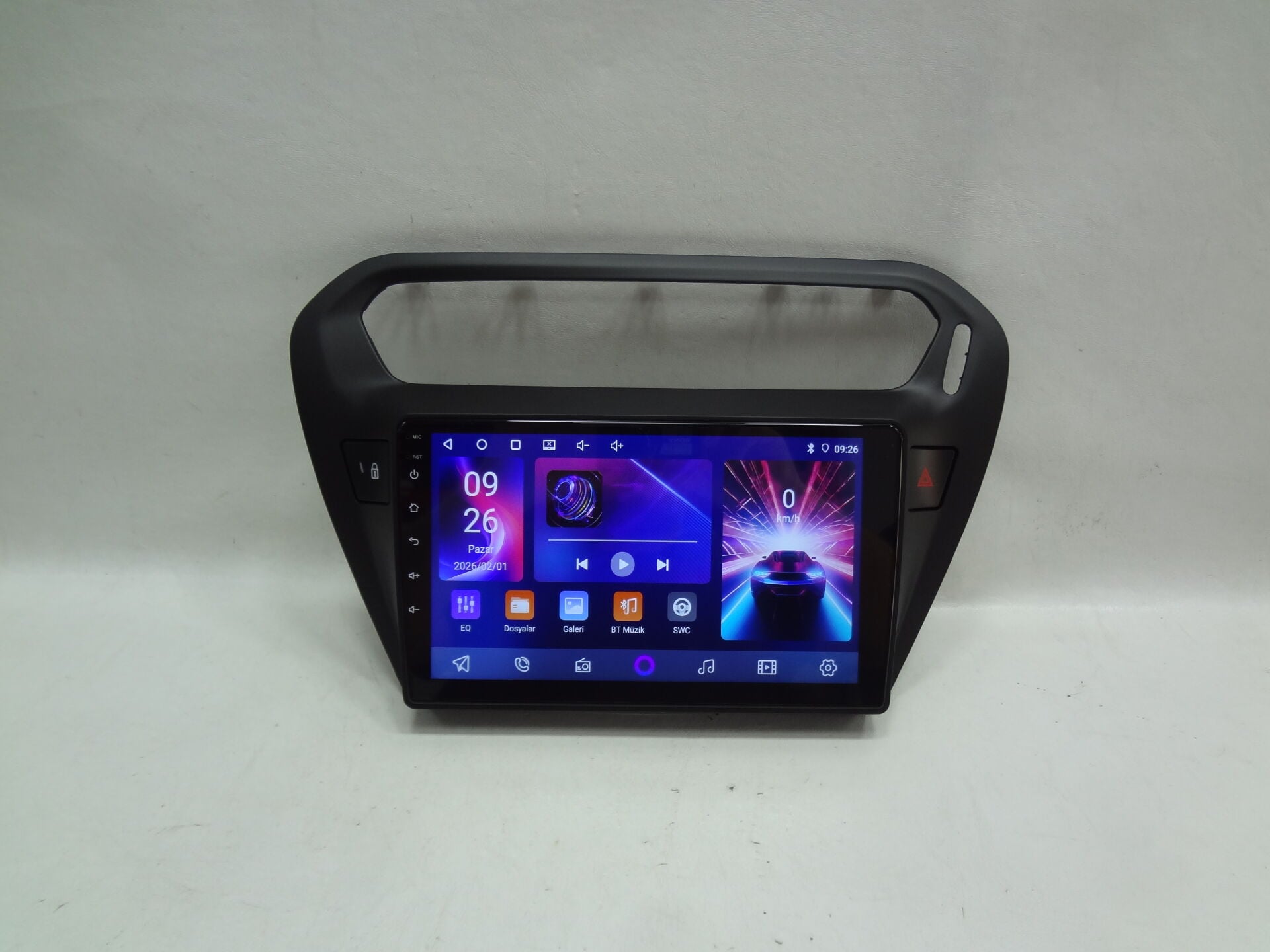 Navix V8 Turbo Citroen C-Elysee Uyumlu Android 15 CarPlay Android Auto Multimedya 4+64 -Siyah-