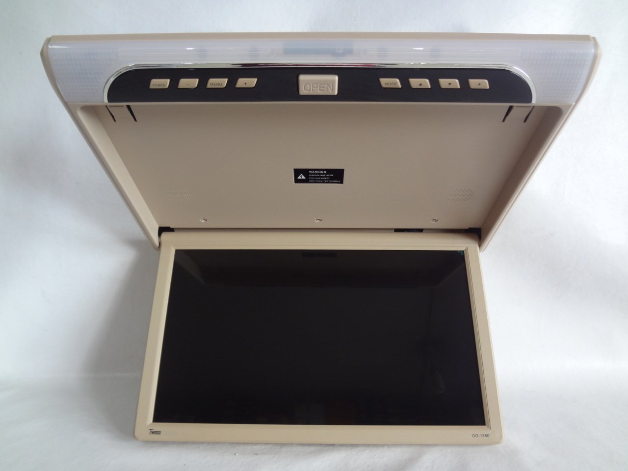 Twogo Go-1860 HDMI'lı 18.5 İNÇ TAVAN TİPİ Oto LCD MONİTÖR -Bej-