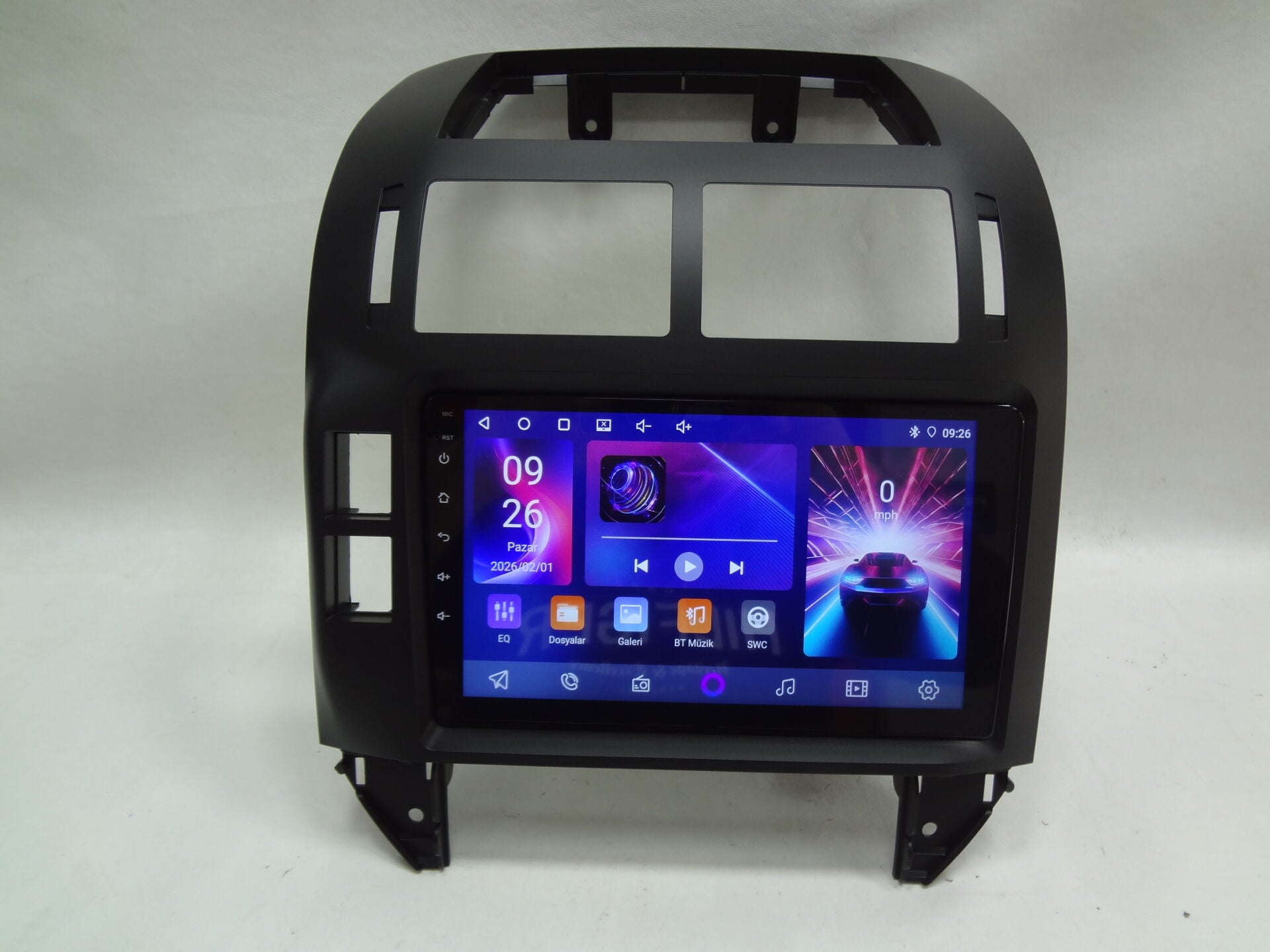 Navix V8 Turbo Volkswagen Polo Uyumlu Android 15 CarPlay Android Auto Multimedya 4+64 -Siyah-